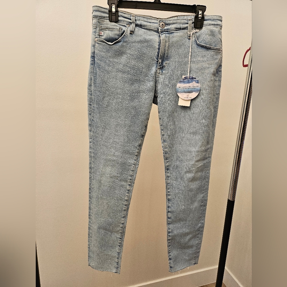 Nwt ag adriano goldschmied super skinny ankle light Blue Women's Jeans 32